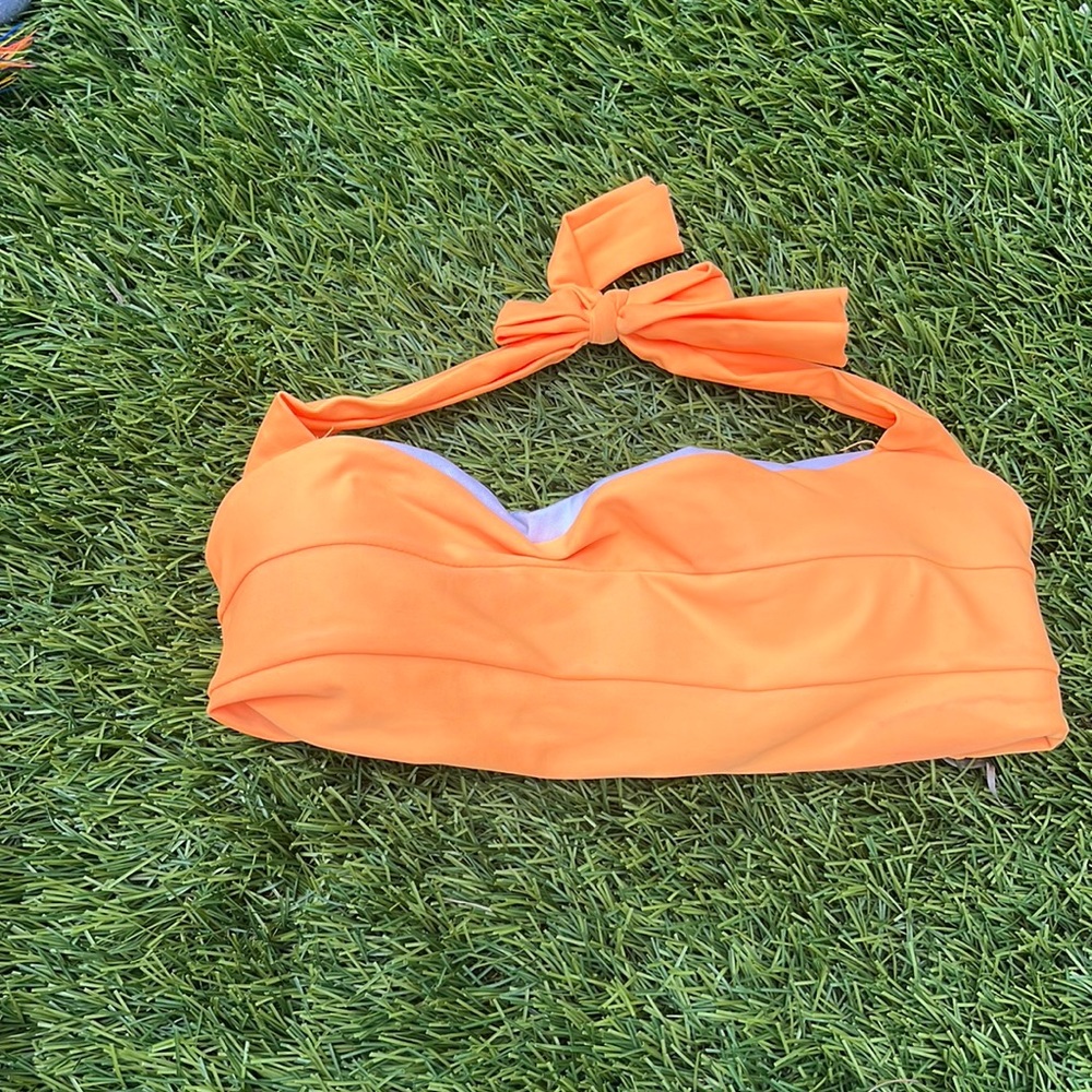 Woman’s bikini top; orange